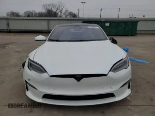 2021 Tesla Model S Plaid с VIN 5YJSA1E6XMF455258, выставлен на аукционе Copart как лот 43788675 с пробегом Не указан миль и Списание • Salvage title. История ставок и продаж доступна на DreamBid. Изображение 5.