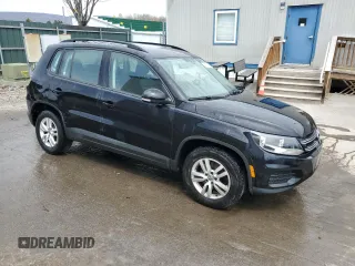 2017 Volkswagen Tiguan S with VIN WVGBV7AX8HK007434, listed as a Copart auction lot 53706165 with 164,588 mi miles and Salvage Title. Bid and sale history available at DreamBid. Image 4.