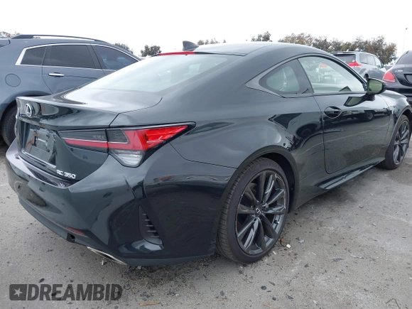 2023 Lexus RC 350 F Sport with VIN JTHGZ5BC4P5027402, listed as a IAAI auction lot 42181360 with 11,780 mi miles and . Bid and sale history available at DreamBid. Image 4.
