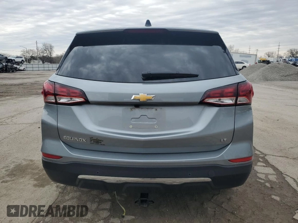 2024 Chevrolet Equinox LT with VIN 3GNAXKEG0RS154481, listed as a Copart auction lot 51261215 with 38,374 mi miles and Salvage Title. Bid and sale history available at carsss.com. Image 6.