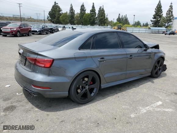 2019 Audi S3 Premium Plus with VIN WAUB1GFF5K1019292, listed as a Copart auction lot 56431503 with 0 miles. Bid and sale history available at carsss.com. Image 3.