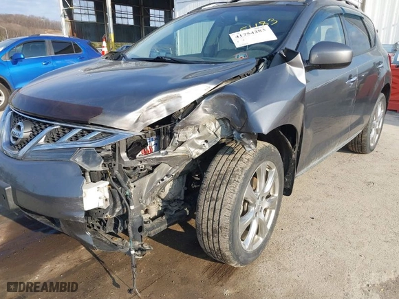 2013 Nissan Murano SL with VIN JN8AZ1MW5DW305483, listed as a IAAI auction lot 41754283 with 114,701 mi miles. Bid and sale history available at carsss.com. Image 6.
