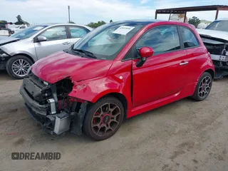 2015 FIAT 500 Turbo with VIN 3C3CFFHH9FT640667, listed as a IAAI auction lot 42015050 with 29,234 mi miles. Bid and sale history available at carsss.com. Image 19.