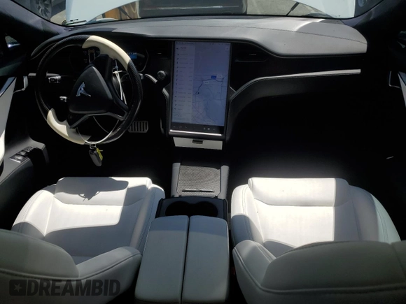 2020 Tesla Model S Performance with VIN 5YJSA1E42LF401157, listed as a Copart auction lot 55082875 with 60,376 mi miles and Salvage title. Bid and sale history available at DreamBid. Image 8.