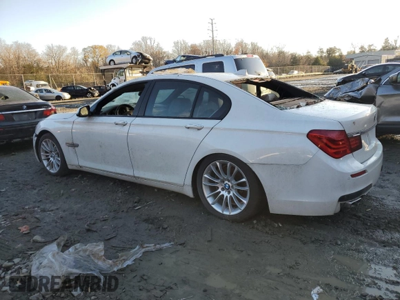 2013 BMW 7 Series 750i with VIN WBAYA8C50DC996469, listed as a Copart auction lot 41450395 with 17,504 mi miles and Non repairable. Bid and sale history available at DreamBid. Image 2.
