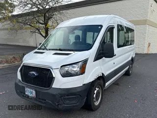 2021 Ford Transit Passenger XL with VIN 1FDAX2C80MKA72528, listed as a Copart auction lot 79310354 with 22,100 mi miles and Salvage Title. Bid and sale history available at DreamBid. Image 2.