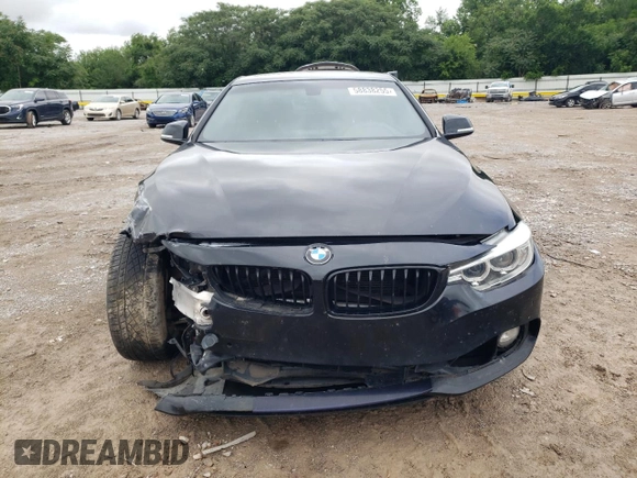 2015 BMW 4 Series 435i with VIN WBA3R1C56FK194429, listed as a Copart auction lot 58838255 with 91,823 mi miles and Salvage title. Bid and sale history available at DreamBid. Image 5.