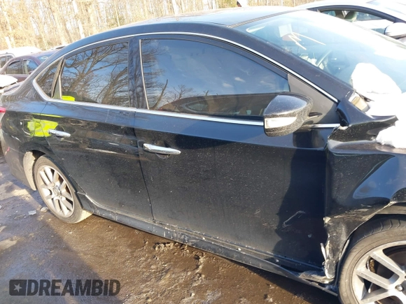2015 Nissan Sentra S with VIN 3N1AB7APXFY262340, listed as a IAAI auction lot 41257827 with Not Provided miles. Bid and sale history available at carsss.com. Image 13.