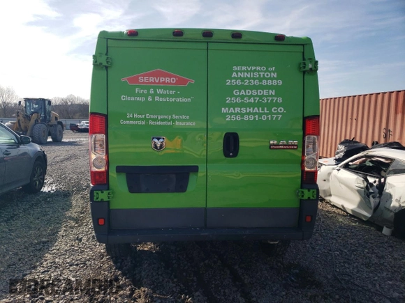 2016 Ram ProMaster Cargo with VIN 3C6TRVAG6GE108384, listed as a Copart auction lot 42991025 with 242,111 mi miles and Clean Title. Bid and sale history available at DreamBid. Image 6.