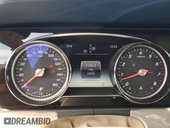 2018 Mercedes-Benz E-Class E 400 with VIN WDD1K6FB8JF028708, listed as a Copart auction lot 85162154 with 19,914 mi miles and Salvage Title. Bid and sale history available at carsss.com. Image 9.