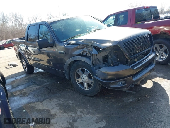 2004 Ford F-150 XLT with VIN 1FTPW145X4KB60082, listed as a IAAI auction lot 41768556 with 256,533 mi miles. Bid and sale history available at carsss.com. Image 1.