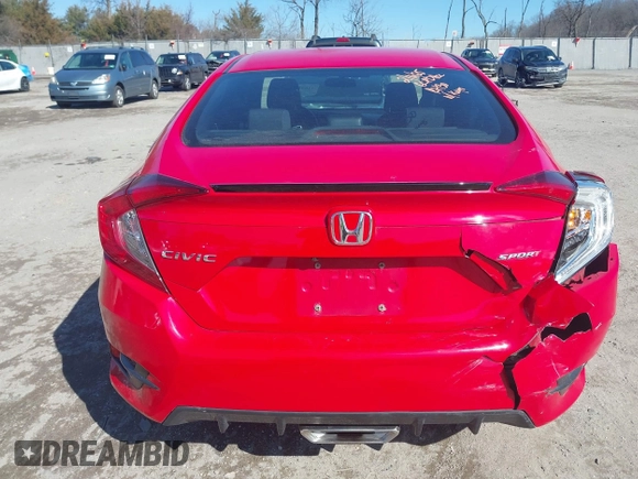 2020 Honda Civic Sedan Sport with VIN 2HGFC2F89LH550311, listed as a IAAI auction lot 41641862 with 100,175 mi miles. Bid and sale history available at carsss.com. Image 16.