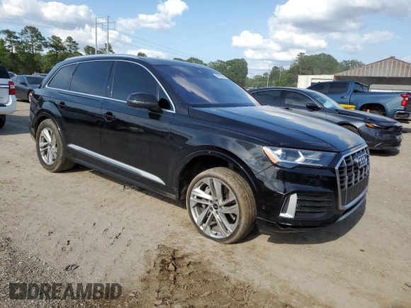 2021 Audi Q7 Premium Plus with VIN WA1LJAF73MD018781, listed as a Copart auction lot 54313365 with 113,209 mi miles and Salvage title. Bid and sale history available at DreamBid. Image 4.