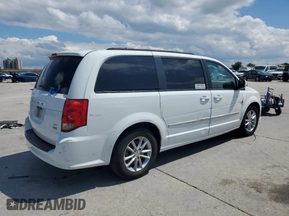 2014 Dodge Grand Caravan SXT z VIN 2C4RDGCG8ER428893, wystawiony jako Copart lot #56671355 z przebiegiem 261 815 mil mil oraz Szkoda całkowita • Salvage title. Historia ofert i sprzedaży dostępna na DreamBid. Obrazek 3.