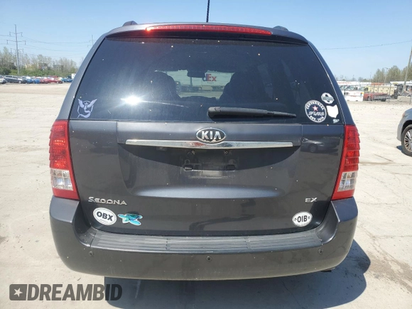 2014 Kia Sedona EX with VIN KNDMH4C79E6586874, listed as a Copart auction lot 54245435 with 161,074 mi miles and Clean Title. Bid and sale history available at carsss.com. Image 6.