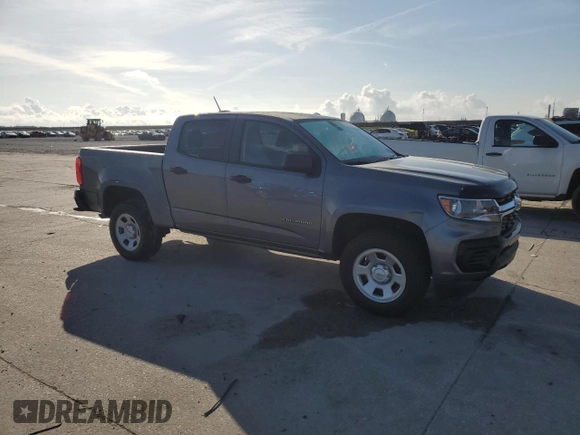 2021 Chevrolet Colorado 2WD Work Truck with VIN 1GCGSBEN6M1111936, listed as a Copart auction lot 56845975 with 38,244 mi miles and Clean title. Bid and sale history available at DreamBid. Image 4.