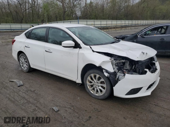 2019 Nissan Sentra SV with VIN 3N1AB7AP1KY429789, listed as a Copart auction lot 54741365 with 109,237 mi miles and Salvage Title. Bid and sale history available at carsss.com. Image 4.