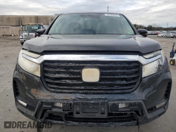 2021 Honda Ridgeline RTL-E with VIN 5FPYK3F74MB027672, listed as a Copart auction lot 49490035 with 80,647 mi miles and Salvage title. Bid and sale history available at DreamBid. Image 5.