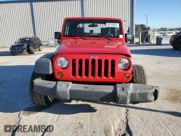 2009 Jeep Wrangler X with VIN 1J4FA24199L720554, listed as a Copart auction lot 88129665 with 67,840 mi miles and Salvage title. Bid and sale history available at DreamBid. Image 5.