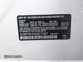 2016 BMW X5 xDrive40e z VIN 5UXKT0C55G0S77047, wystawiony jako IAAI lot #42224623 z przebiegiem 102 611 mil mil oraz . Historia ofert i sprzedaży dostępna na DreamBid. Obrazek 9.