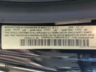 2008 Volkswagen New Beetle Coupe S with VIN 3VWPW31C78M509757, listed as a Copart auction lot 76988894 with 154,574 mi miles and Salvage Title. Bid and sale history available at carsss.com. Image 14.