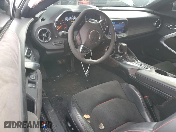 2021 Chevrolet Camaro ZL1 with VIN 1G1FK1R61M0100933, listed as a Copart auction lot 86644354 with 19,933 mi miles and Salvage Title. Bid and sale history available at carsss.com. Image 8.