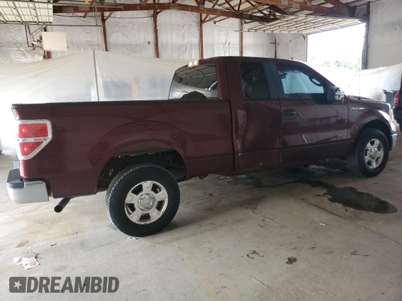 2010 Ford F-150 XL with VIN 1FTFX1CV0AFA82944, listed as a Copart auction lot 62912345 with 104,967 mi miles and Salvage title. Bid and sale history available at DreamBid. Image 3.