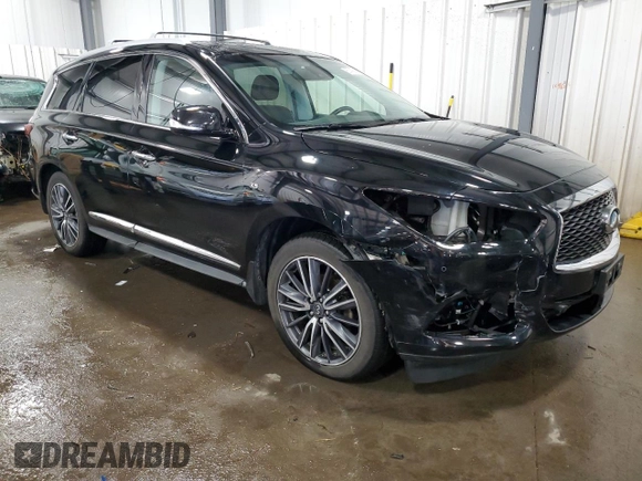 2017 Infiniti QX60 with VIN 5N1DL0MM3HC504988, listed as a Copart auction lot 87418564 with 127,047 mi miles and Salvage Title. Bid and sale history available at DreamBid. Image 4.