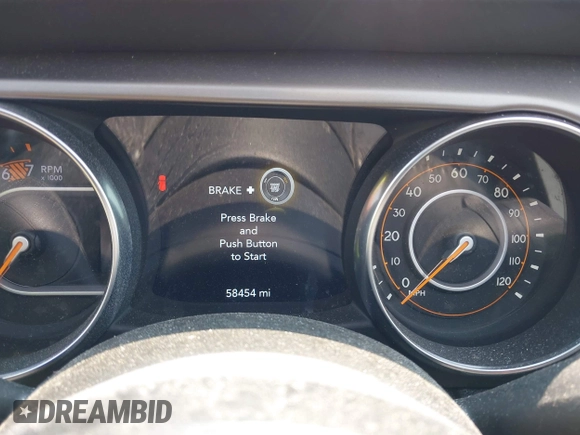2020 Jeep Wrangler Unlimited Sport S with VIN 1C4HJXDN8LW122928, listed as a IAAI auction lot 42430099 with 58,454 mi miles and . Bid and sale history available at DreamBid. Image 7.