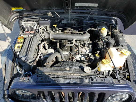 1999 Jeep Wrangler Sport with VIN 1J4FY19S6XP445867, listed as a Copart auction lot 62223125 with 146,037 mi miles and Salvage title. Bid and sale history available at DreamBid. Image 12.