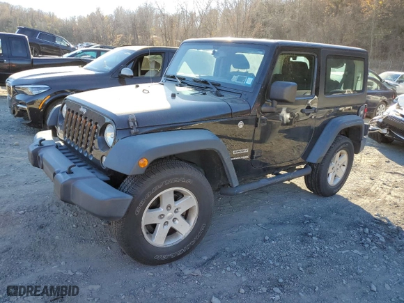 2018 Jeep Wrangler JK Sport S with VIN 1C4AJWAG1JL931770, listed as a Copart auction lot 79166524 with 66,438 mi miles and Salvage Title. Bid and sale history available at carsss.com. Image 1.