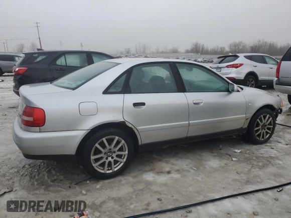2001 Audi A4 с VIN WAUDC68D61A003383, выставлен на аукционе Copart как лот 85887854 с пробегом 276 900 миль миль и Чистый • Clean title. История ставок и продаж доступна на DreamBid. Изображение 3.