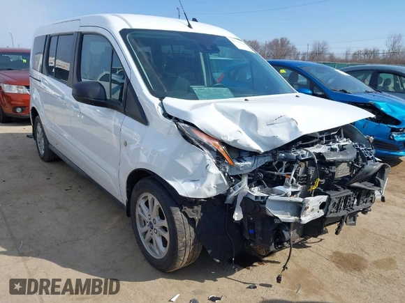 2021 Ford Transit Connect XLT with VIN NM0GE9F25M1494107, listed as a IAAI auction lot 41737018 with 33,512 mi miles and . Bid and sale history available at DreamBid. Image 1.