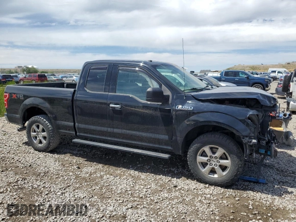 2018 Ford F-150 XL with VIN 1FTEX1EP1JKF38242, listed as a Copart auction lot 53517715 with 134,371 mi miles and Salvage title. Bid and sale history available at DreamBid. Image 4.