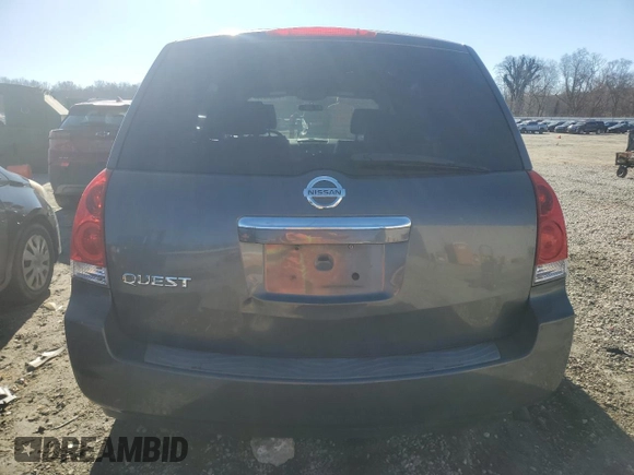 2009 Nissan Quest S with VIN 5N1BV28U69N101195, listed as a Copart auction lot 41361315 with 147,612 mi miles and Clean Title. Bid and sale history available at carsss.com. Image 6.
