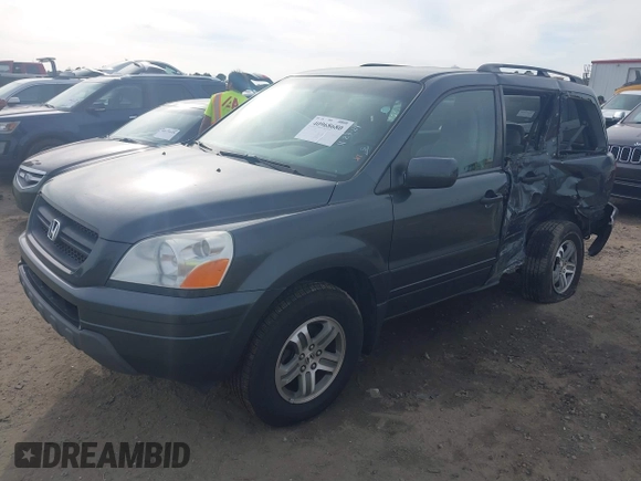 2004 Honda Pilot EX with VIN 2HKYF184X4H590442, listed as a IAAI auction lot 40968680 with 224,892 mi miles. Bid and sale history available at carsss.com. Image 2.