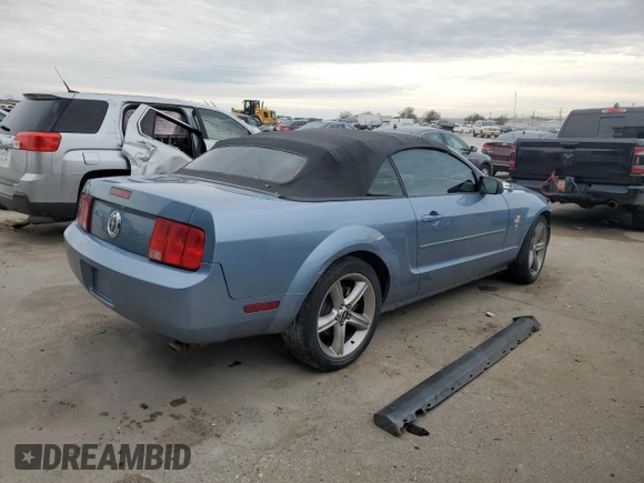 2007 Ford Mustang Deluxe with VIN 1ZVFT84N375280576, listed as a Copart auction lot 46369675 with 140,491 mi miles and Salvage Title. Bid and sale history available at carsss.com. Image 3.