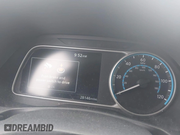 2019 Nissan LEAF SV z VIN 1N4AZ1CP2KC321523, wystawiony jako IAAI lot #41457178 z przebiegiem 28 146 mil mil oraz . Historia ofert i sprzedaży dostępna na DreamBid. Obrazek 7.