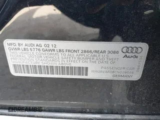2012 Audi A8 with VIN WAUAVAFD8CN029546, listed as a IAAI auction lot 42216382 with 144,989 mi miles and . Bid and sale history available at DreamBid. Image 9.