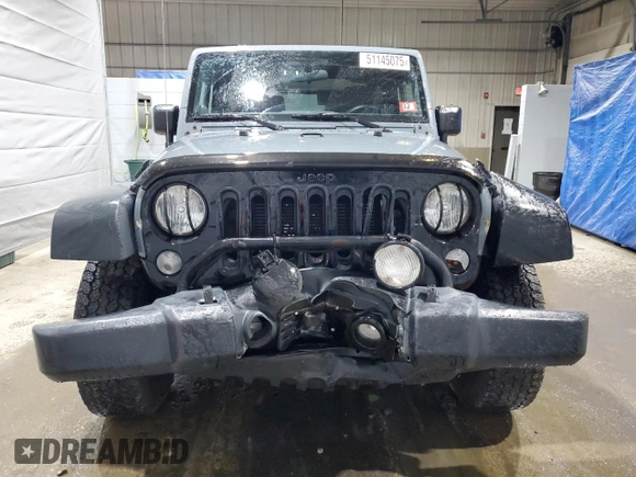 2014 Jeep Wrangler Sport with VIN 1C4AJWAG9EL322982, listed as a Copart auction lot 51145075 with 122,686 mi miles and Salvage Title. Bid and sale history available at DreamBid. Image 5.