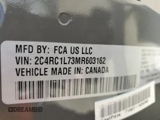 2021 Chrysler Pacifica Hybrid Touring L with VIN 2C4RC1L73MR603162, listed as a Copart auction lot 51253685 with Not provided miles and Salvage title. Bid and sale history available at DreamBid. Image 15.