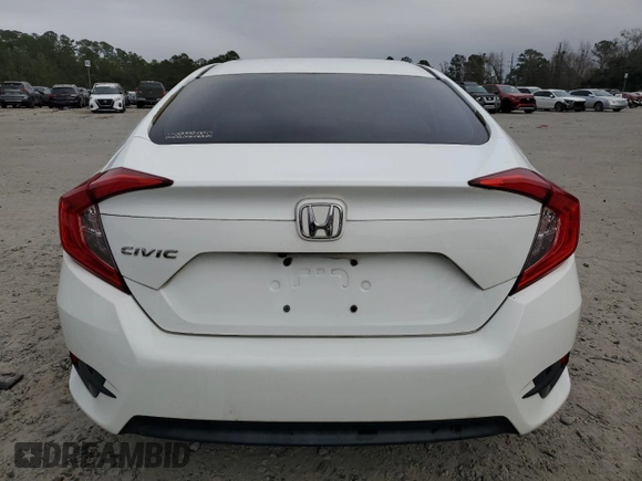 2016 Honda Civic Sedan LX with VIN 19XFC2F54GE037618, listed as a Copart auction lot 44584325 with 130,516 mi miles and Salvage Title. Bid and sale history available at carsss.com. Image 6.