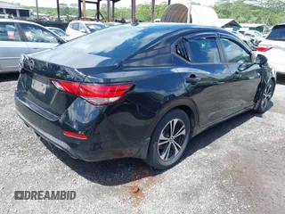 2020 Nissan Sentra SV with VIN 3N1AB8CV6LY215500, listed as a IAAI auction lot 41778106 with 24,981 mi miles and . Bid and sale history available at DreamBid. Image 4.