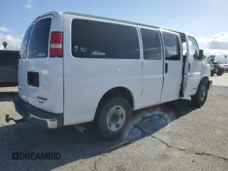 2006 Chevrolet Express Passenger z VIN 1GAHG35U161185182, wystawiony jako Copart lot #51639815 z przebiegiem 88 380 mil mil oraz Szkoda całkowita • Salvage title. Historia ofert i sprzedaży dostępna na DreamBid. Obrazek 3.