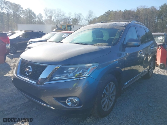 2015 Nissan Pathfinder Platinum with VIN 5N1AR2MM9FC619248, listed as a IAAI auction lot 41818038 with 128,071 mi miles. Bid and sale history available at carsss.com. Image 17.