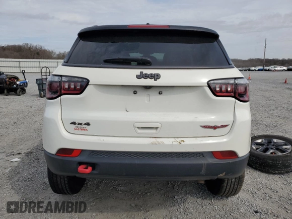 2018 Jeep Compass Trailhawk with VIN 3C4NJDDB9JT451440, listed as a Copart auction lot 47638765 with 115,683 mi miles and Salvage Title. Bid and sale history available at carsss.com. Image 6.