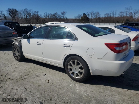 2007 Lincoln MKZ with VIN 3LNHM28T67R636283, listed as a Copart auction lot 45175485 with 60,534 mi miles and Salvage Title. Bid and sale history available at carsss.com. Image 2.
