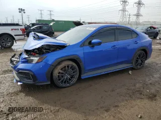 2023 Subaru WRX Premium with VIN JF1VBAF60P9814999, listed as a Copart auction lot 46886105 with 22,414 mi miles and Salvage title. Bid and sale history available at DreamBid. Image 1.