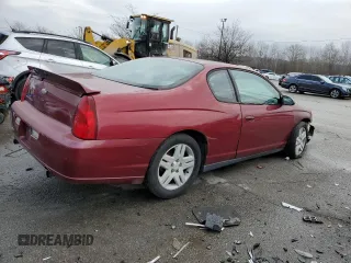 2006 Chevrolet Monte Carlo LT 3.9L z VIN 2G1WK151069170409, wystawiony jako Copart lot #85501804 z przebiegiem 277 922 mil mil oraz Szkody całkowita. Historia ofert i sprzedaży dostępna na DreamBid. Obrazek 3.