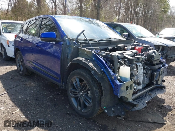 2022 Acura RDX w/A-Spec Package with VIN 5J8TC2H68NL012686, listed as a IAAI auction lot 42018498 with 33,308 mi miles. Bid and sale history available at carsss.com. Image 1.
